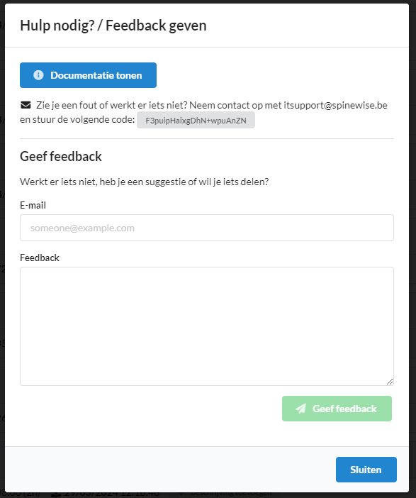 Feedback Formulier